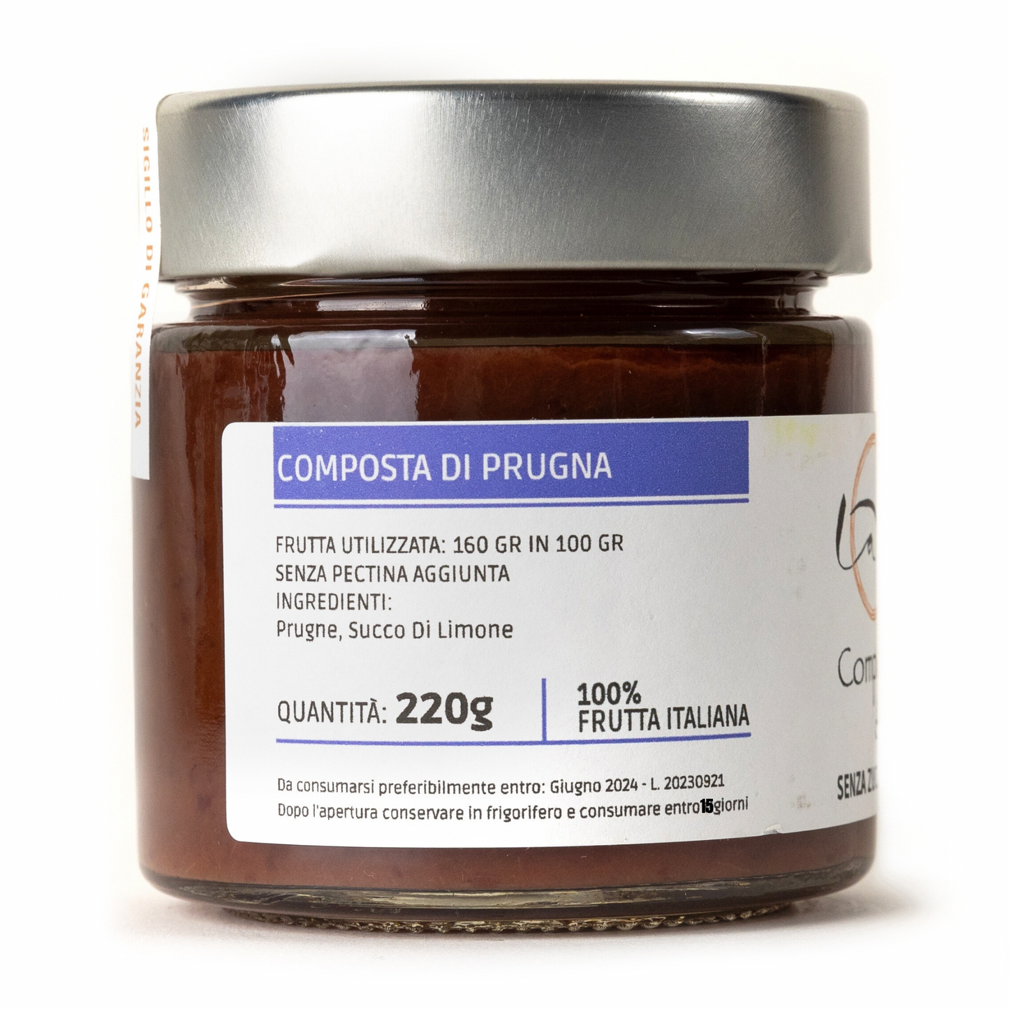 La Mia Composta di Prugna SENZA zuccheri aggiunti