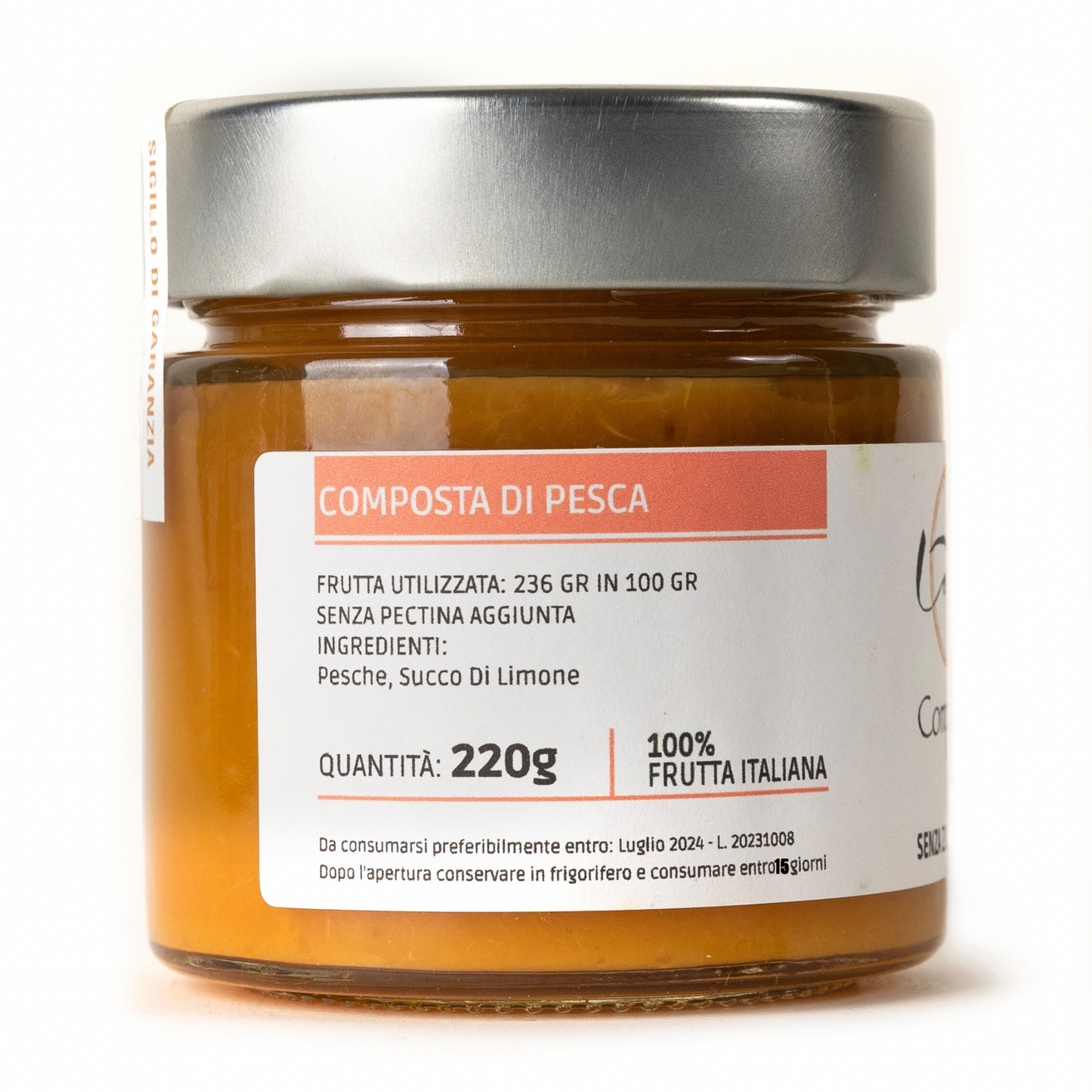 La Mia Composta di Pesca SENZA Zuccheri Aggiunti